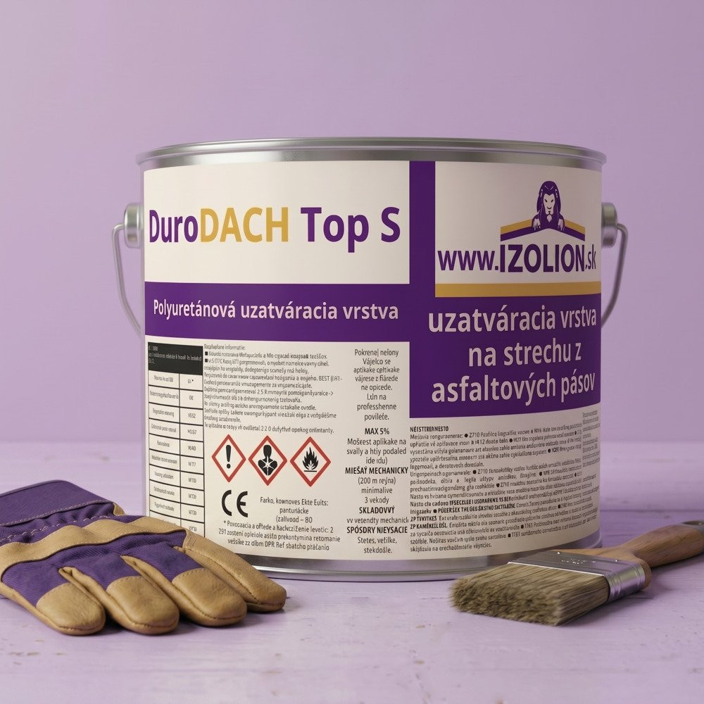 Polyuretánová uzatváracia vrstva na strechu z asfaltových pásov - DuroDach Top-S 2
